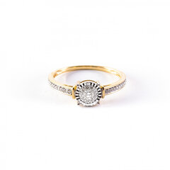 Золотое кольцо с бриллиантами ZGRP-13695Y ZGRP-13695Y цена и информация | Кольцо | kaup24.ee