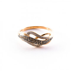 Золотое кольцо с бриллиантами ZGR0046175D цена и информация | Кольцо | kaup24.ee