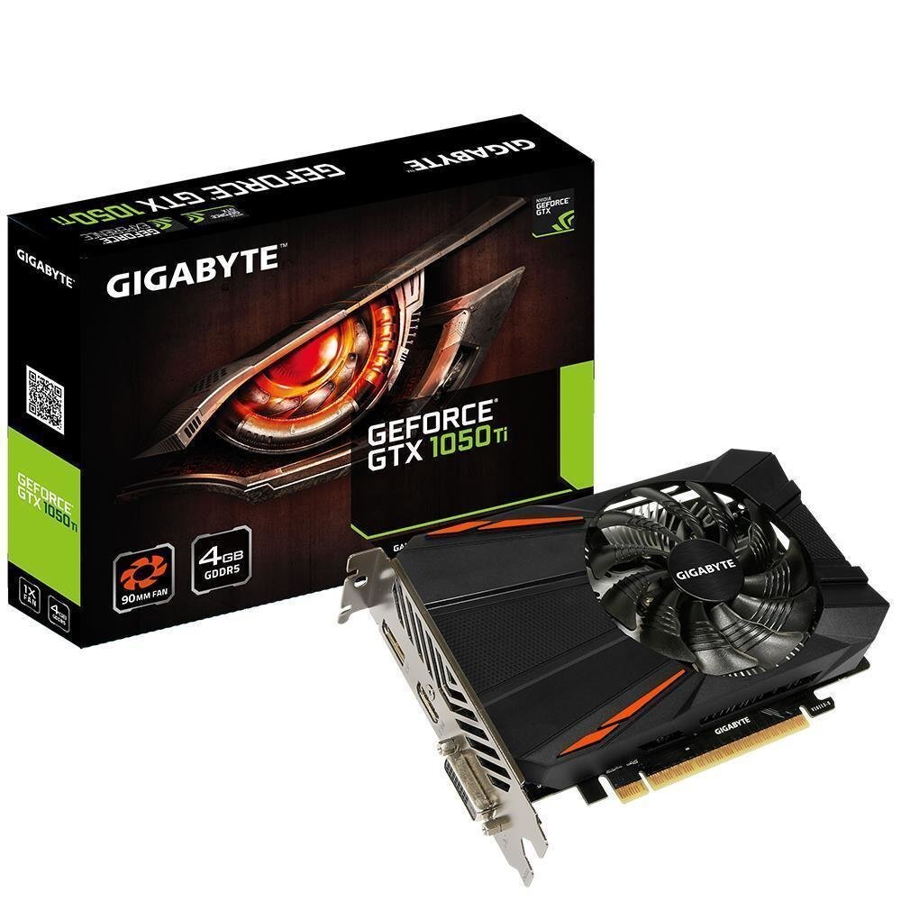 Gigabyte GeForce GTX1050 TI D5 4GB GDDR5 PCIE GV-N105TD5-4GD цена и информация | Videokaardid (GPU) | kaup24.ee