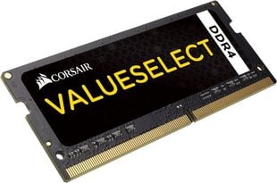 Corsair ValueSelect 8GB 2133MHz DDR4 CL15 SODIMM CMSO8GX4M1A2133C15 hind ja info | Operatiivmälu (RAM) | kaup24.ee