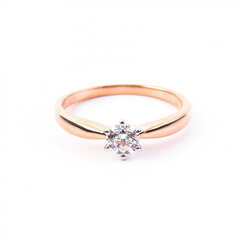 Золотое кольцо с бриллиантом ZGR16994DIHR цена и информация | Кольцо | kaup24.ee