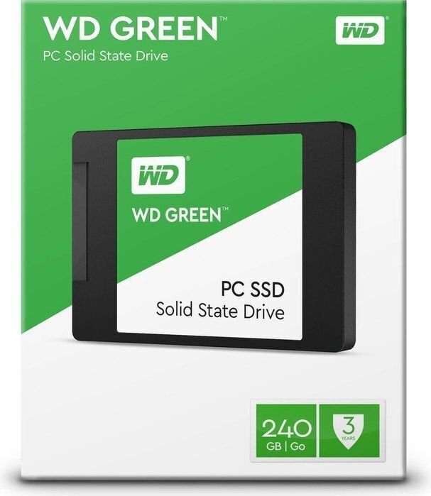 Western Digital Green 240GB 2.5" SATAIII WDS240G1G0A hind ja info | Sisemised kõvakettad (HDD, SSD, Hybrid) | kaup24.ee