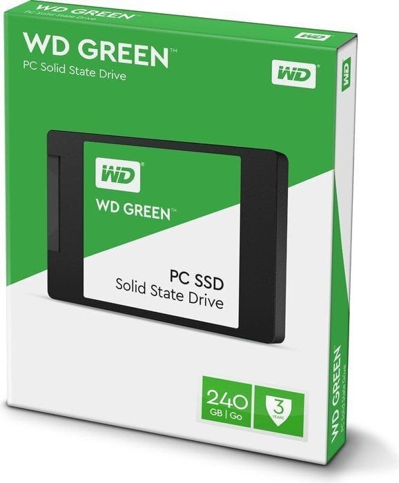 Western Digital Green 240GB 2.5" SATAIII WDS240G1G0A hind ja info | Sisemised kõvakettad (HDD, SSD, Hybrid) | kaup24.ee