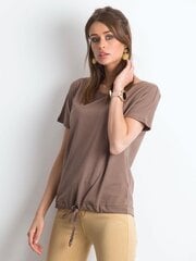 Женская рубашка-поло с короткими рукавами, коричневая цена и информация | Футболка женская | kaup24.ee