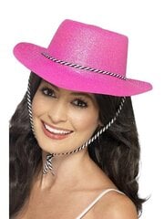 Läikiv roosa kauboi müts hind ja info | Karnevali kostüümid | kaup24.ee