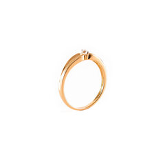 Золотое кольцо с бриллиантом ZGKC01356R5RD цена и информация | Кольцо | kaup24.ee