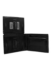 черный мужской кожаный кошелек с защитой rfid цена и информация | Мужские кошельки | kaup24.ee