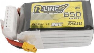 Аккумулятор Tattu R-Line 650mAh 22,2V 95C 6S1P XT30U-F цена и информация | Смарттехника и аксессуары | kaup24.ee