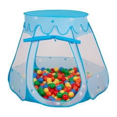 Selonis Игровая палатка Pop Up с пластиковыми шариками, 105x90см/100 шариков, для детей, голубой:жёлтый-зелёный-голубой-красный-оранжевый цена и информация | Детские игровые домики | kaup24.ee
