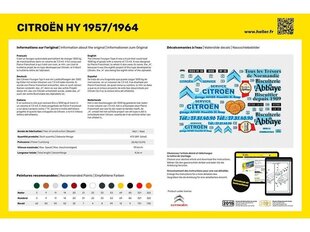 Сборная модель для склеивания Heller - Citroėn Type H 2 decorations (подарочный набор), 1/24, 56744 цена и информация | Конструкторы и кубики | kaup24.ee