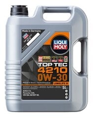 LIQUI MOLY mootoriõli TOP TEC 4210 0W-30 5L hind ja info | Mootoriõlid | kaup24.ee