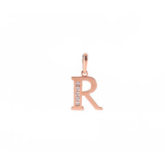 Золотой кулон буква ''R'' ZKJP62887-CZ-R цена и информация | Украшение на шею | kaup24.ee