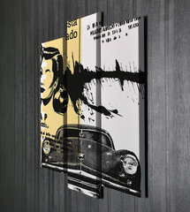 Репродукция из трех частей Девушка и машина цена и информация | Картины, живопись | kaup24.ee