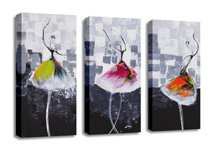Репродукция из трех частей Балерина цена и информация | Картины, живопись | kaup24.ee