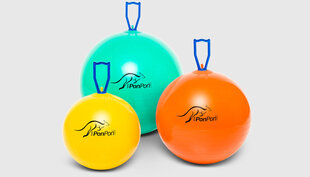 Hüppepall PonPon, 65 cm, sinine hind ja info | Võimlemispallid | kaup24.ee