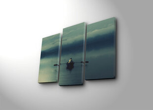 Репродукция из трех частей Человек в лодке цена и информация | Картины, живопись | kaup24.ee