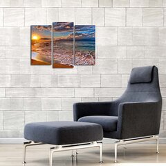 Репродукция из трех частей Пляж и солнце цена и информация | Картины, живопись | kaup24.ee