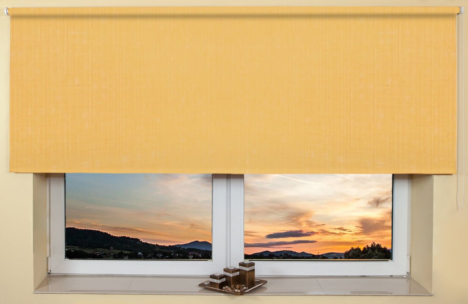 Seina/lae rulookardin 100x170 cm, 877 Oranž hind ja info | Rulood | kaup24.ee