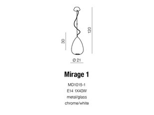 Rippvalgusti Azzardo Mirage hind ja info | Rippvalgustid | kaup24.ee