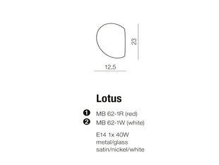 Azzardo настенный светильник Lotus White цена и информация | Настенный светильник Конусы | kaup24.ee