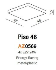 Azzardo потолочный светильник Piso 46 цена и информация | Потолочные светильники | kaup24.ee