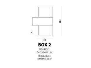 Azzardo seinavalgusti Box 2 hind ja info | Seinavalgustid | kaup24.ee