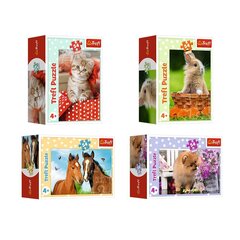 Мини-головоломка "Милые животные" Trefl, 54 д. цена и информация | Пазлы | kaup24.ee
