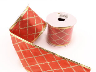 Декоративная лента, красная цена и информация | Подарочные упаковки | kaup24.ee