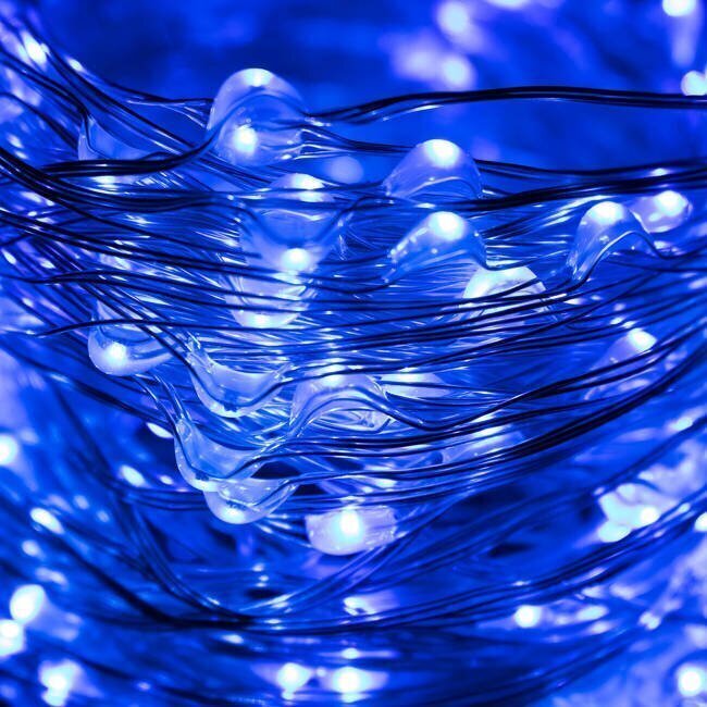 Valguskett 480 LED MicroLED "Smart", sinine, 48 m, saab ühendada цена и информация | Jõulutuled | kaup24.ee