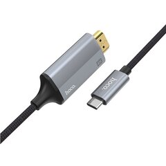 UA13 Type-C HDMI kaabli adapter, nailonpunutis ja alumiiniumisulamist kesta pistikud 1,8 m pikkune 4K videoväljundi tugi hind ja info | Hoco Kodumasinad, kodutehnika | kaup24.ee