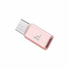 Адаптер Micro USB на Type-C, переходник с microUSB на Type C, HOCO цена и информация | Адаптер Aten Video Splitter 2 port 450MHz | kaup24.ee