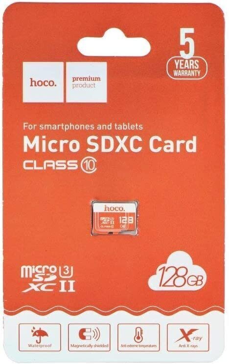 Mälukaart Hoco microSD 128Gb ilma adapterita цена и информация | Mobiiltelefonide mälukaardid | kaup24.ee