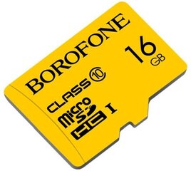 Карта памяти Borofone microSD 16 ГБ, без адаптера цена и информация | Карты памяти для телефонов | kaup24.ee