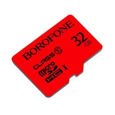 Mälukaart Borofone microSD 32Gb ilma adapterita hind ja info | Mobiiltelefonide mälukaardid | kaup24.ee