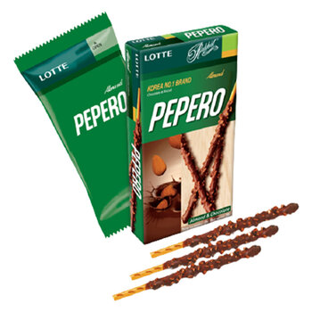 Kõrred šokolaadis mandlitega Pepero Almonds 36 gr. hind ja info | Maiustused | kaup24.ee