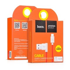 hoco UPM 10 L-kujuline mikro-USB andmesidekaabel Punane цена и информация | Кабели и провода | kaup24.ee