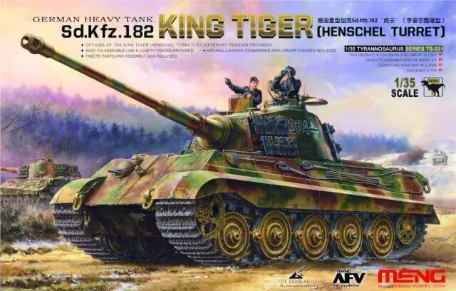 Meng Model - Tank Sd.Kfz.182 "King Tiger", 1/35, TS-031 hind ja info | Klotsid ja konstruktorid | kaup24.ee