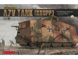 Сборная пластиковая модель Meng Model - German A7V Tank (Krupp), 1/35, TS-017 цена и информация | Конструкторы и кубики | kaup24.ee