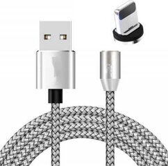 USB кабель Magnetic lightning, магнитный, 1.0 м, белый цена и информация | Кабели для телефонов | kaup24.ee