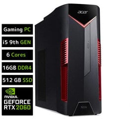 ACER Nitro i5-9400F 16GB 512GB SSD RTX2060 цена и информация | Стационарные компьютеры | kaup24.ee