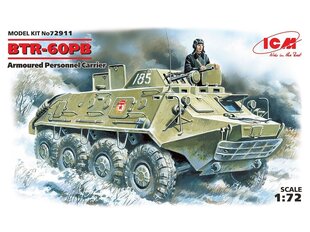 ICM - BTR-60PB Armored Personnel Carrier, 1/72, 72911 hind ja info | Klotsid ja konstruktorid | kaup24.ee