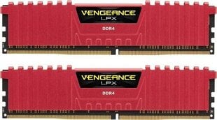 Corsair Vengeance LPX DDR4, 16GB(2x8GB), 2666MHz, CL16 (CMK16GX4M2A2666C16R) цена и информация | Оперативная память (RAM) | kaup24.ee