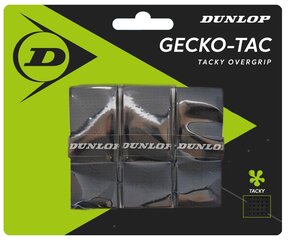 Намотка верхняя Dunlop GECKO-TAC, чёрная, 3 шт. цена и информация | Товары для большого тенниса | kaup24.ee