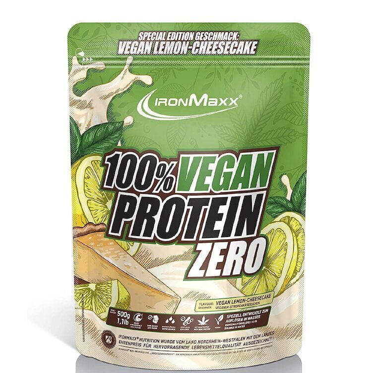 Toidulisand IronMaxx 100% Vegan Protein Zero, 500 g hind ja info | Proteiin | kaup24.ee