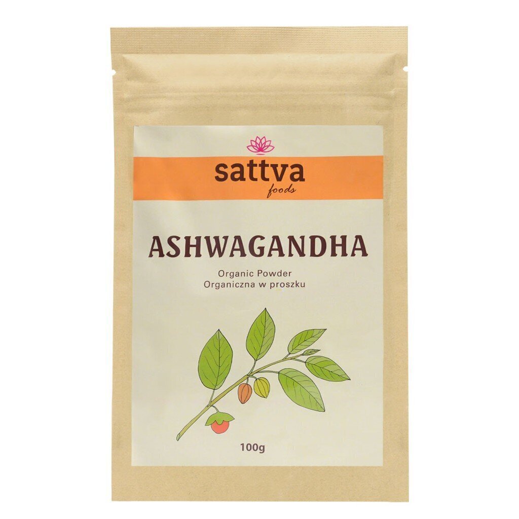 ASHWAGANDHA PULBER SATTVA 100GR цена и информация | Tee ja ravimtaimed | kaup24.ee