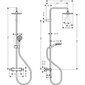 Hansgrohe Vernis Blend 200 termostaatiline dušisüsteem, 26276000 hind ja info | Komplektid ja dušipaneelid | kaup24.ee