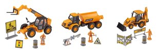 Ehitusmasin JCB, 12,5 cm hind ja info | Poiste mänguasjad | kaup24.ee