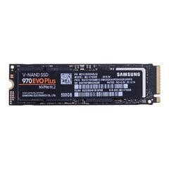SSD Samsung 970 EVO Plus 500GB M.2 PCIe цена и информация | Внутренние жёсткие диски (HDD, SSD, Hybrid) | kaup24.ee