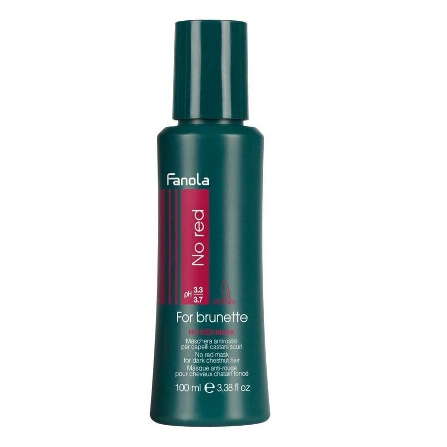 Juuksemask Fanola No Red For Brunette, 100 ml цена и информация | Maskid, õlid, seerumid | kaup24.ee