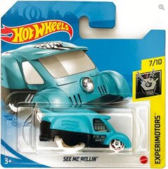 Машинка 2021 - 081 - GRX42 Hot Wheels See Me Rollin цена и информация | Развивающий мелкую моторику - кинетический песок KeyCraft NV215 (80 г) детям от 3+ лет, бежевый | kaup24.ee